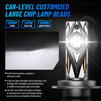 Novsight 240W 60000LM Luces LED para Automóvil, H7 H11 9005 9006, Faros Delanteros LED, Focos LED H4