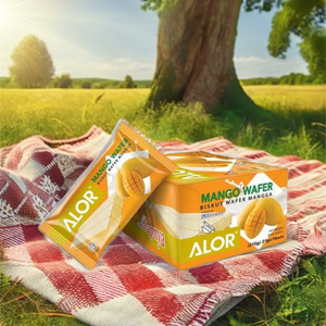 ALOR HALAL Sweet Cream Freeze-Dried Mango Wafers Low-Carb Crispy Cookies Biscuits Sachet Individually Packed <b>Milk</b> <b>Boxes</b> Bag - Product Image 5