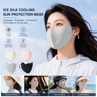 Masque facial antibactérien rafraîchissant Meiyang, tissu de qualité 7A, découpe 3D, support invisible en arête de poisson, respirant, protection solaire, coréen