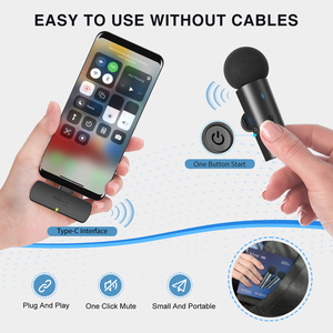 ميكروفون Fifine M8 Microfonos inalambicos Lavalier ميكروفون لاسلكي بطية صدر للهاتف المحمول - Product Image 4