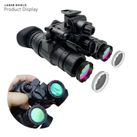 Lensa Cembung Penglihatan Malam Profesional Optik PVS-14 Pelindung Laser Lapisan Anti-Reflektif Transmisi Cahaya Tinggi OEM/ODM