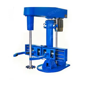 Acrylic water based paint manufacturing machinery hydraulic lifting high speed mixer