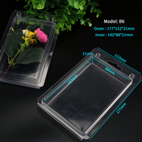 Blister Transparente Tamaño B2 123*88*30mm, Envase de PVC, Blister de Plástico Tipo Concha