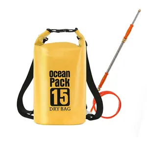 Mochila de pistola de agua Beach Ocean, bolsa de cubo impermeable con capacidad de 10L, 15L, 20L para adultos y niños