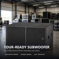 Cabinet Subwoofer Professionale Doppio da 18 Pollici 1200W RMS/4800W Picco 4 Ohm Alta Sensibilità 100dB PA Bass per Audio Live