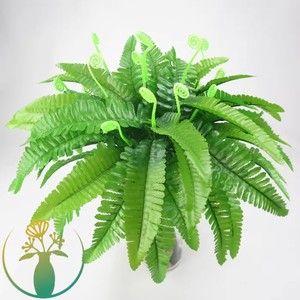 Paysage persan artificiel, fougères, graminées, fausses fleurs, feuilles de dos de tortue, murs de plantes, décoration de mariage - Product Image 4