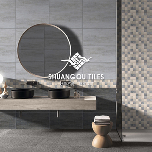 Sàn Xi Măng Gạch Sứ Gốm Cổ Khảm 48X48 Mm + Mộc Mạc Gạch 300X600 Mm Trong Nhà Để Xe new Đến Shuangou Tùy Chỉnh - Product Image 2