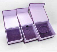 Auralux Custom Wieder verwendbare grüne Papier box im Buchs til Premium Square Pattern Verpackung für Ohrringe Halsketten Schmuck-Geschenk idee