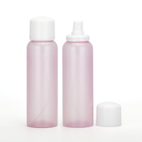 Flacon cosmétique vide en PET rose transparent, parfum, désodorisant, 100 ml, 150 ml, emballage personnalisé avec vaporisateur sans air
