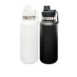 Us 2026 Spring New 32oz <b>Large</b> Capacity Powder Coat Vacuum Stainless Steel Water Bottle <b>Mug</b> with Leakproof Portable Lid for Laser - Product Image 1
