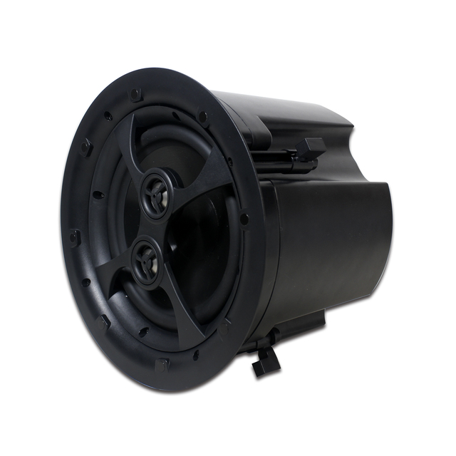 60W 8 Inch ABS Plastic 8 Ohm 2 Way 2 Tweeter Rimless Coaxial Ceiling Mounted Speaker With Crossover and Back Dome for PA System