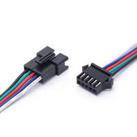 Connecteurs mâle-femelle Wavelink 4 broches 2,54 mm SM pour câbles électriques de bande LED RGB