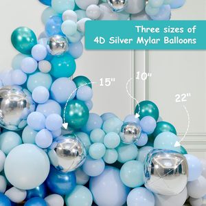 In the Trend 50 Inch Silver Gold Rose Gold Mix Color Party Decoration Sphere <b>Balloon</b> Large Outdoor Foil 4D <b>Balloons</b> - Product Image 6