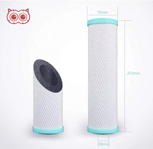 Tùy chỉnh hộ gia đình Máy lọc nước lọc Cartridge Trắng Than hoạt tính khối GAC lọc vỏ Dừa Than lọc nước - Product Image 2