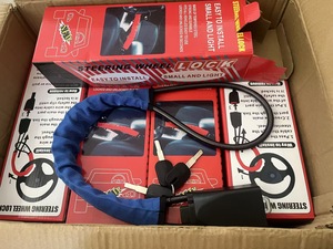 Blocco del volante per auto antifurto blocco della cintura di sicurezza con 3 chiavi per camion SUV Van RV accessori - Product Image 4