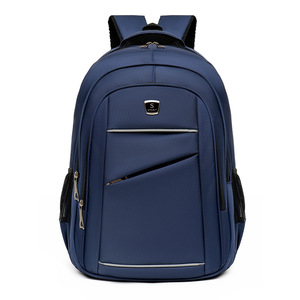 Sport Backpack For Men 36-55L Waterproof Business Travel Laptop Bag With Interior Zipper Pocket Solid Color Blue - Product Image 1