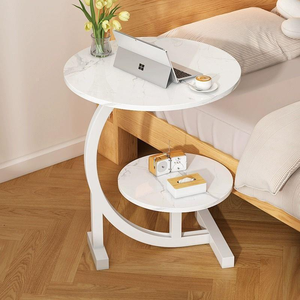 Living Room Coffee Table, <strong>Small</strong> Round Table, Movable Sofa, Side Table, Creative and Simple Bedroom, Balcony, Leisure - Product Image 1