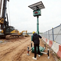 Tour d'éclairage solaire MPPT 420W, tour mobile à mât réglable, intelligente, autonomie de 35 heures, équipement d'éclairage de travail nocturne