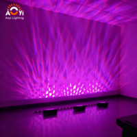 Projecteur LED mural à effet vague d'eau dynamique, lampe à motifs d'eau mouvante pour hôtel
