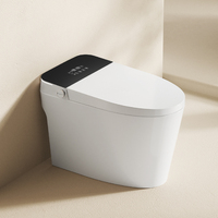 Intelligent Smart Toilet with Auto Flush Heated Seat Pre-Wet Bowl Night Light Soft Close Seat S-trap Drainage Dual-Flush