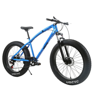 Vélo de montagne et de plage en acier de 26 <span class=keywords><strong>pouces</strong></span> avec pneus larges, système de frein à disque, <span class=keywords><strong>fourche</strong></span> à suspension, léger - Vente en gros - Product Image 1