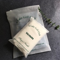 Sacs en plastique transparents refermables personnalisés en EVA, imprimés à l'écran, recyclables, avec fermeture éclair, pour vêtements, fourrures, emballages cosmétiques