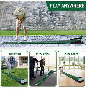 Tapis d'entraînement de <span class=keywords><strong>mini</strong></span>-<span class=keywords><strong>golf</strong></span> SeeMore avec guides d'alignement pour putter à 3, 5 et 7 pieds, entraînement à domicile/au bureau, tapis d'entraînement de <span class=keywords><strong>golf</strong></span> portable - Product Image 6