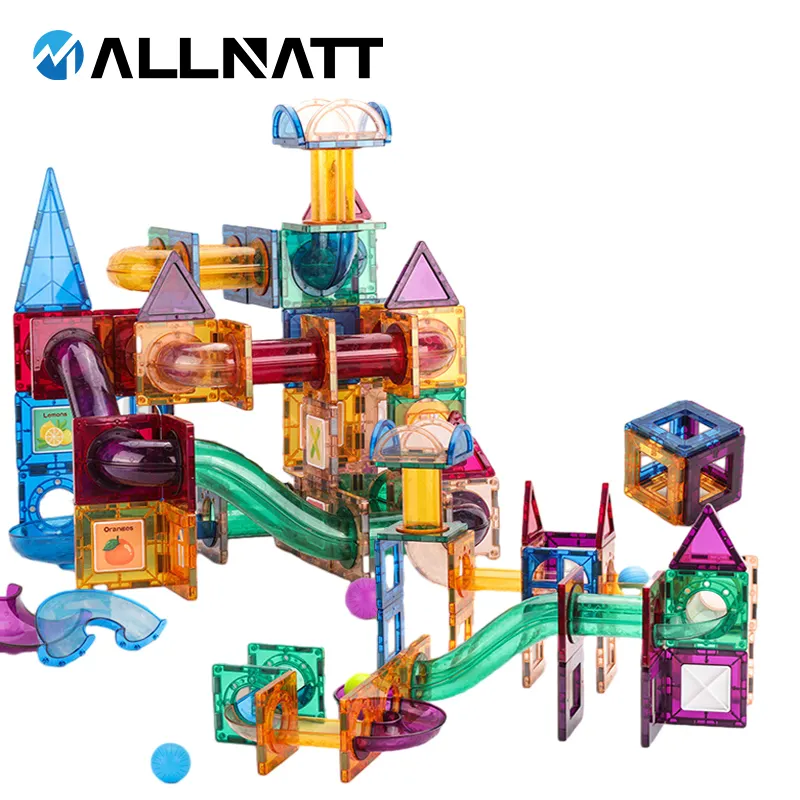 폭발적인 신제품 3D 자석 빌딩 블록 어린이를위한 다채로운 창 파이프 라인 볼 빌딩 블록 장난감