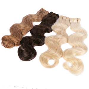 批发供应商100% 未加工的巴西头发处女角质层排列棕色和金发头发 - Product Image 2