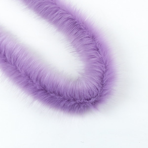 Mewah Shaggy persegi Patch bulu palsu palsu tumpukan panjang Trim untuk DIY kostum Cosplay dekorasi Auto jahit pakaian mewah lembut - Product Image 4