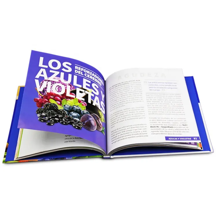 Rivista di Brochure con copertina rigida personalizzata con stampa a colori