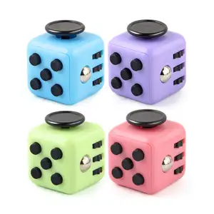 Fidget Dice With Rubber Coated Fidget Toys Cube Relieves Stress And Anxiety Cube