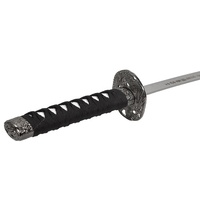 Mini Katana en acier inoxydable de 45 cm, inspiré du film « Le Dernier Samouraï », représentant le capitaine Nathan Algren, avec fourreau en bois et support de présentation en métal, objet de collection