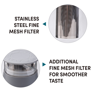 Jarra de Café Frio em Vidro Borossilicato 1L com Filtro Removível de Malha Fina em Aço Inoxidável - Product Image 5