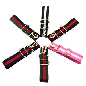 Correa de hombro ancha a rayas de colores, correa de repuesto ajustable para guitarra, correas de bolso cruzado - Product Image 5