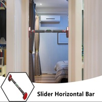Barra Horizontal Deslizante de Acero para Gimnasio en Casa, Dispositivo de Dominadas, Sin Perforaciones en la Puerta, Palanca Única, Altura Ajustable