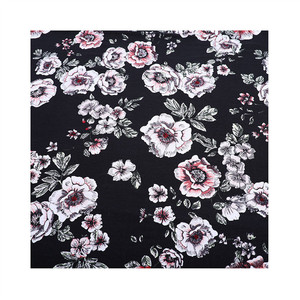 110GSM 45s rayonne personnalisé hawaïen imprimé rayonne challis tissu 100% viscose modal matériel tissu - Product Image 1