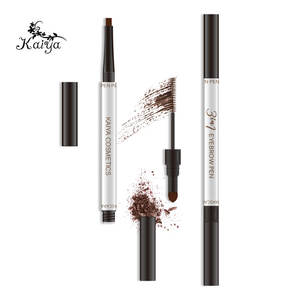 Logo personalizzato Dual Ends Vegan Eyes Makeup Liquid sopracciglia Mascara Buildable Eye Brow Powder cremoso Waterproof 3 in 1 matita per sopracciglia - Product Image 1