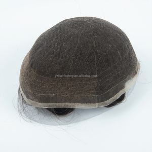 HOT SALE Yuanzhen <b>Toupee</b> for Men 100% Virgin INDIAN Remy Hair Full HD Swiss Lace Base Straight 110% Density 38mm Texture - Product Image 1