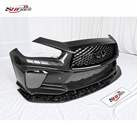 Bumper Depan Serat Karbon untuk Body Kit Infiniti Q50L dan Q50S; Splitter Depan Serat Karbon Forged.
