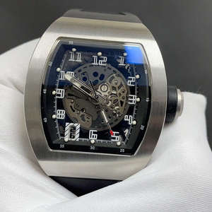 นาฬิกากลไกจักรกลของผู้ชายทันสมัย2025-tonneau นาฬิกาข้อมือกลไกโครงกระดูกพร้อมสายรัดยาง - Product Image 2