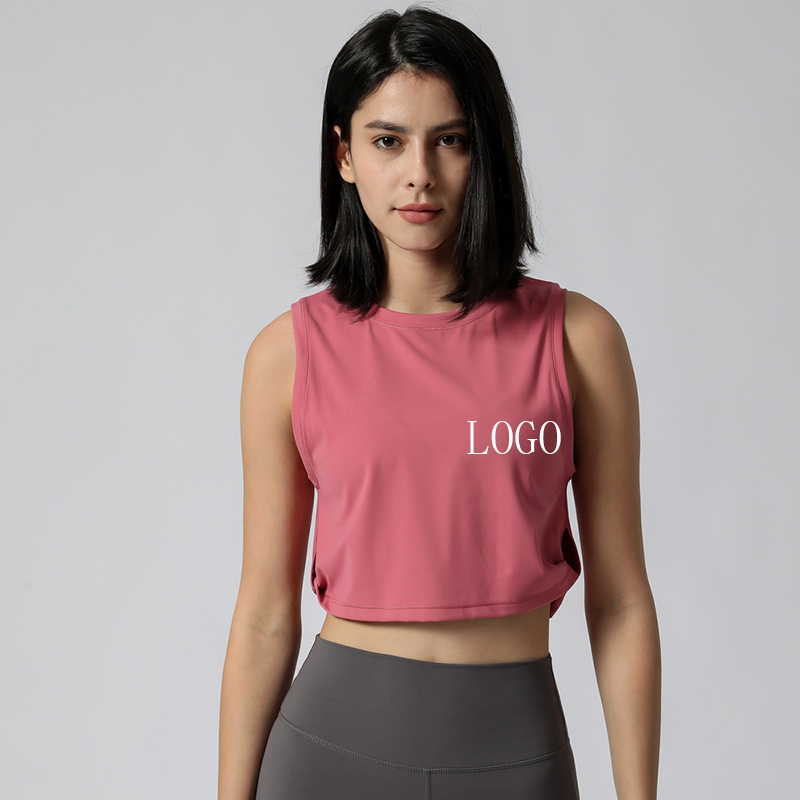 High Quality Knot Loose Moisture Wicking Comfortable Sleeveless Quick Dry Training Sports Yoga Top for Women