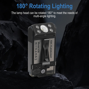 Mini <span class=keywords><strong>linterna</strong></span> magnética impermeable <span class=keywords><strong>Boruit</strong></span> V30 900 llavero de alto lumen <span class=keywords><strong>linterna</strong></span> recargable Uv luz con <span class=keywords><strong>linterna</strong></span> fuerte - Product Image 5