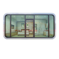 Vente chaude préfabriquée Mini Apple Cabin Apple Container House avec cuisine Space Capsule House Maison Mobile de luxe.