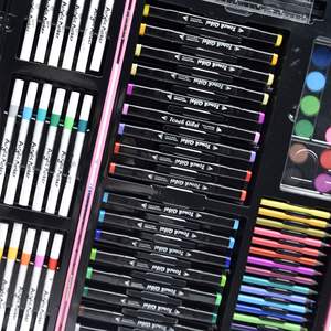 Set di 120 strumenti da <span class=keywords><strong>disegno</strong></span> a tema unicorno per bambini delle scuole elementari - Pennarelli ad acquerello, articoli artistici, regalo in metallo - Product Image 3