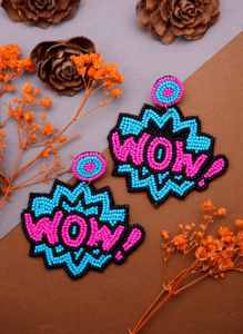 Pendientes colgantes hechos a mano WOW para mujer, joyería de moda, accesorios ligeros para fiestas y uso casual. - Product Image 4