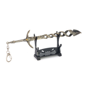 Vendita Calda: Portachiavi Modello Spada Grande del Godslayer di <span class=keywords><strong>Elden</strong></span> <span class=keywords><strong>Ring</strong></span>, 22cm, in Lega di Zinco, Stile Gioco - Product Image 2
