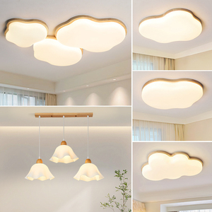 Lámpara Colgante Cuadrada Moderna de Madera con Acabado Dorado, LED 6000K Luz Diurna de Espectro Completo, CRI 90, Garantía de 3 Años, Regulable, para Sala de Estar - Product Image 2