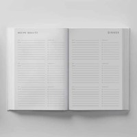 Agenda scolaire personnalisé A5, couverture en tissu, journal annuel de bien-être, design de logo personnalisé, planificateur étudiant, emballage en boîte cadeau