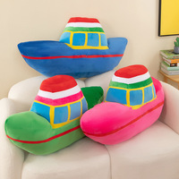 Vente en gros de bateau en peluche pour bébé et enfants, jouet en peluche créatif pour garçon, cadeau pour tous les âges